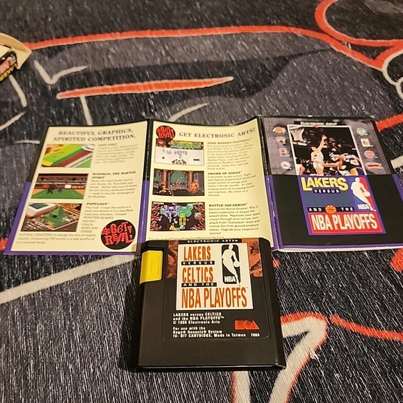 LAKERS VERSUS CELTICS AND NBA PLAYOFFS SEGA GENESIS GAME